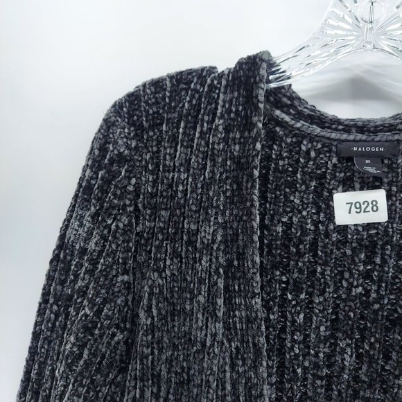 Halogen Chenille black Cardigan size medium - Picture 4 of 10